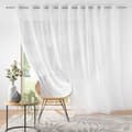 Miniatyrbild 4 av 6: speciell burspråksgardin 400 x 240 cm sandsegel Lissea White