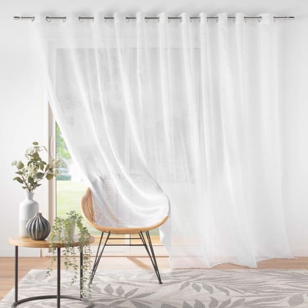 speciell burspråksgardin 400 x 240 cm sandsegel Lissea White