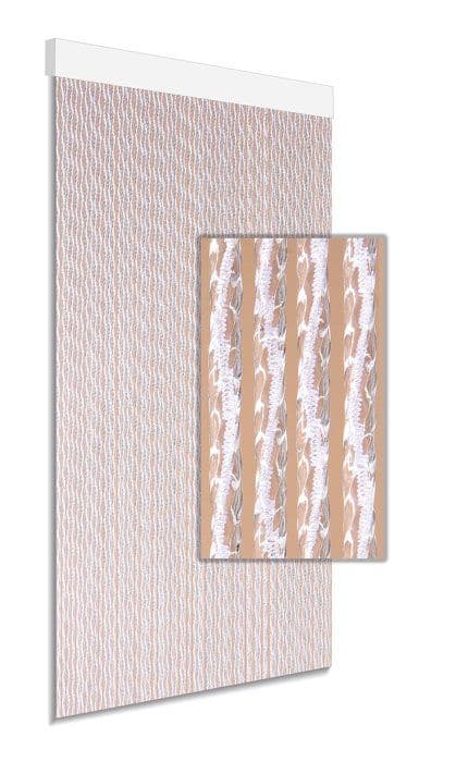 Degor dörrgardin - 204 - Paola fluggardin - Vit - 90 x 210 cm