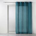 Miniatyrbild 5 av 6: Voile med öljett 140 x 280 cm linneeffekt Zazy Blå