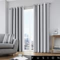 Miniatyrbild 1 av 4: Ett par gardiner - Fusion - Whitworth Stripe - 100% bomull - 229x229cm - Öljetar