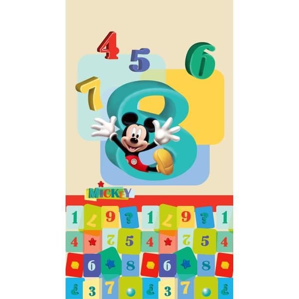 Skir gardin - Disney - Musse Pigg - 140CM x 245CM - Svart - Inomhus