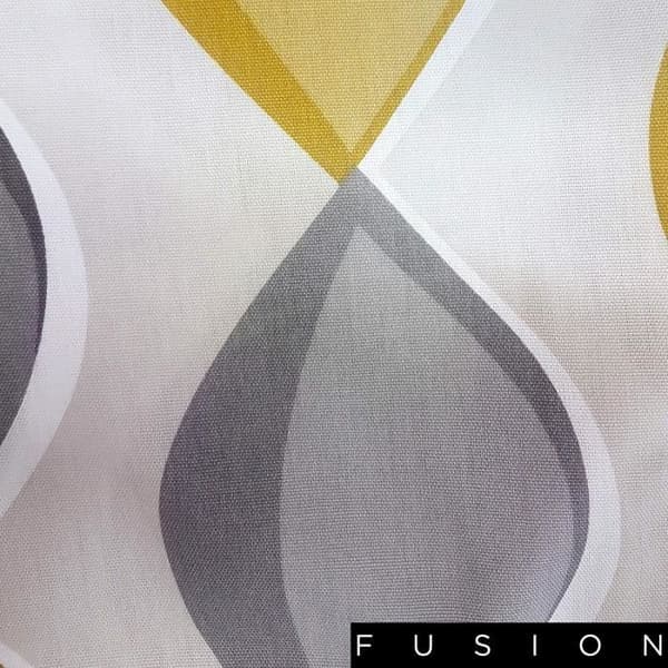 Gardiner - Fusion - 100 % bomull - Grå - 116,8 cm x 137,2 cm - Genomföring