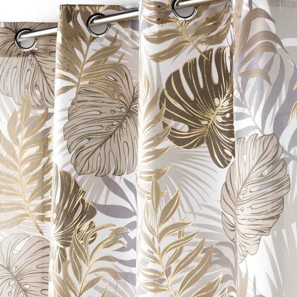 Gardiner med öljett - Paris Prix - Mogador - 140x260cm - Beige - Syntetisk