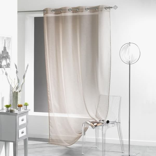 Lisséa Sheer Gardin - Taupe - 140x240 cm - Syntet - Skir gardin