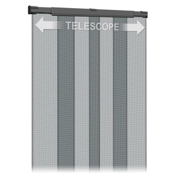 Teleskopisk myggnätsgardin för dörrar med 3 lameller - SCHELLENBERG - 130x250cm