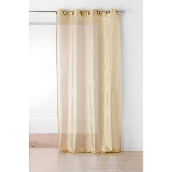 Skir gardin - HOME MAISON - Vanlig vätska - Silver - 145 x 240 cm - Inomhus