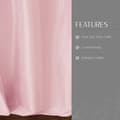 Miniatyrbild 3 av 4: Gardin - Dubbla Gardiner Elrene Aurora Window Curtain Collection, polyestertyg, rosa, 52" B x 84" L (1 panel)