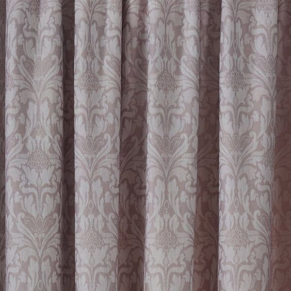 Drömmar - draperier - HWTLR66720LCD - Vävd Hawthorne Par Jacquard plisségardiner med knytband Lavendel 168 x 183 cm