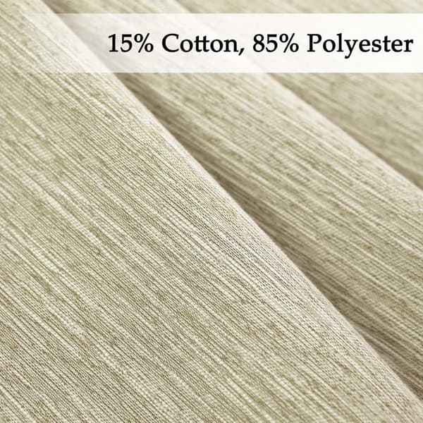 Melodieux 1 Panel Värmeisolerad mörkläggningsgardin för sovrum Vardagsrum Omklädningsgardin för Pergola, Beige 116x137cm