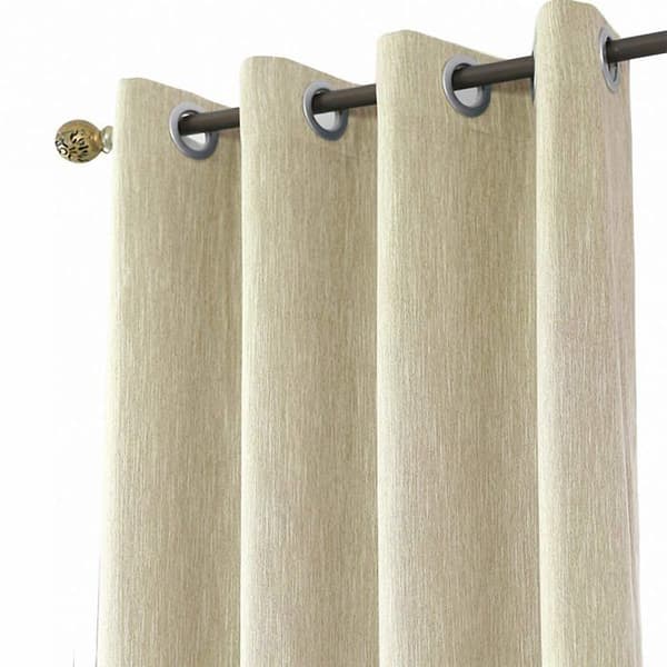 Melodieux 1 Panel Värmeisolerad mörkläggningsgardin för sovrum Vardagsrum Omklädningsgardin för Pergola, Beige 116x137cm