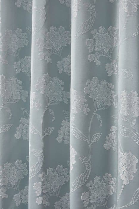 Gardin - dubbla gardiner Emma barclay - BLOS9090DUC - Blossom Dubbla gardiner med öljetter Jacquard Duck Blue 228 x 228 cm
