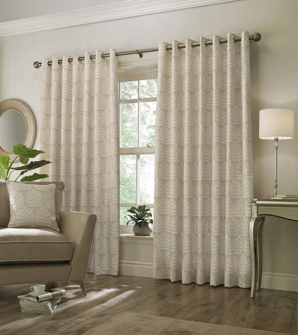 Gardin - dubbla gardiner Paoletti contemporary - HORTO/RT4/NAT - Horto Eyelet gardiner Natur 168 x 183 cm