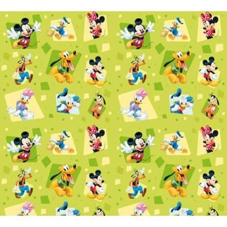 Draperier - Disney - Musse Pigg - Voile - 180x160 cm - Flerfärgad