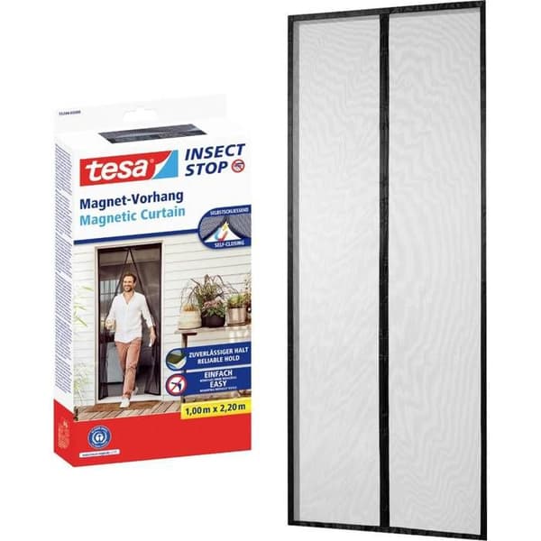 tesa Fliegengitter 55394-00000-00 Magnetisk gardin (B x H) 1,00 m x 2,20 m Antracit 1 st.