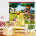 Miniatyrbild 1 av 2: Skir gardin - Disney - Nalle Puh Garden - Öljetter - Mikrofiber - Vit
