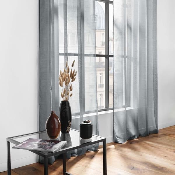 Lisséa Skir Gardin 140x240 cm Grå - Paris Pris - Skir Gardin - Syntet - Polyester