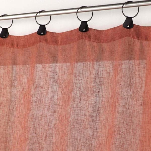 Ringpanel - LINKA - Vävt Tyg - 140 x 240 cm - Terrakotta - Inomhus
