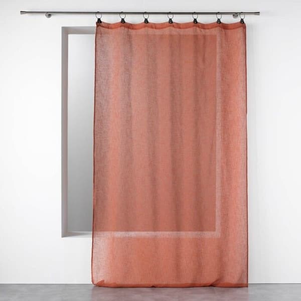 Ringpanel - LINKA - Vävt Tyg - 140 x 240 cm - Terrakotta - Inomhus