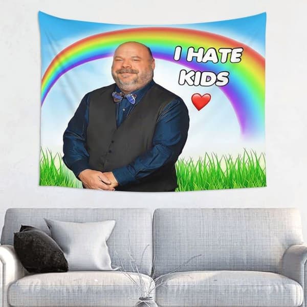 Lwief Tapestry estetik I Hade Kids - 73,7 x 96,5 cm - Väggdekoration att hänga - För sovrum, vardagsrum