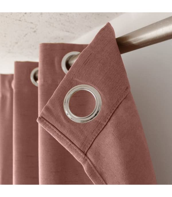 Mörkläggningsgardin - FLOPPY - OLD PINK - 140 x 240 cm - 8 öljetter - 100 % polyester