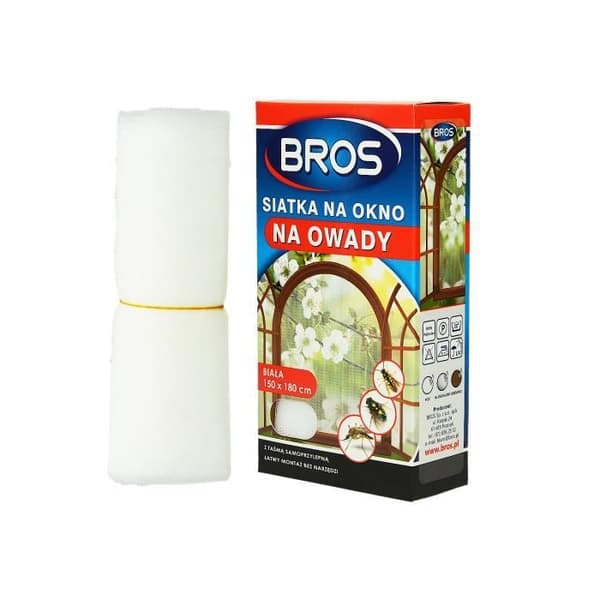 Bros Myggnät för fönster insektsnät 150X180cm vit