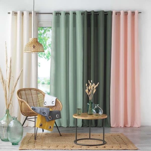 Öljegardin 140 x 280 cm vanlig mikrofiber absolu Natur