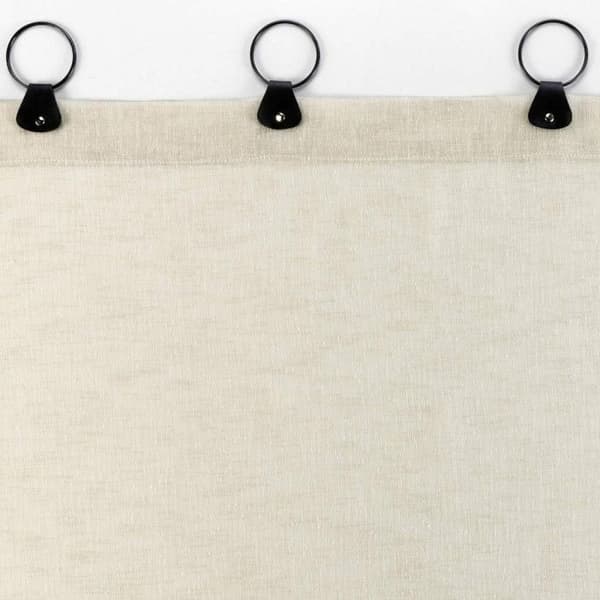 Gardinstång med ringar - PARIS PRIX - Modell linka - 140x240cm - Färg Natur - Vävd