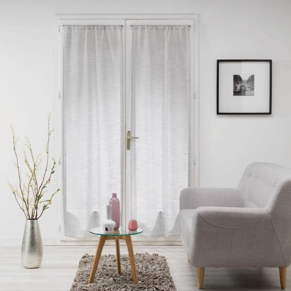 Raka par spöfickor 2 x 70 x 200 cm slöjväv milza Grå