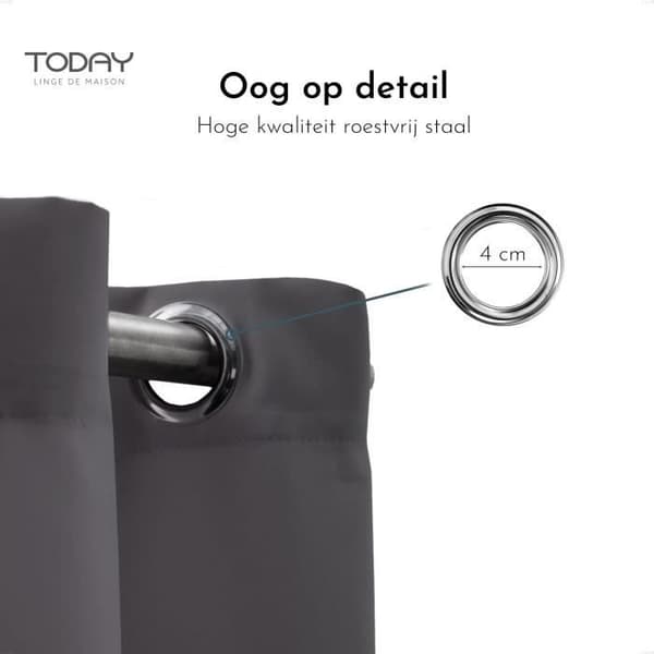 IDAG gardin Antracitgrå 140x240 cm