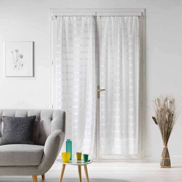 Rak par spöfickor 2 x 70 x 200 cm vit sandslöja