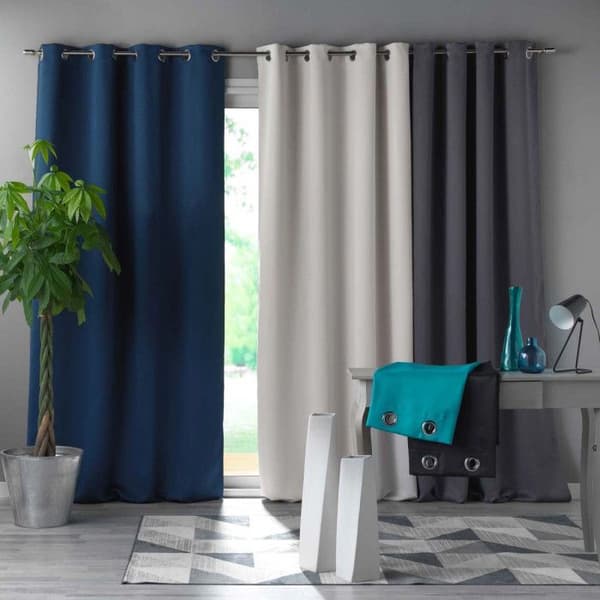 EYELET GARDIN 135 x 240 CM BLACKOUT UNI OCCULT TERRACOTTA