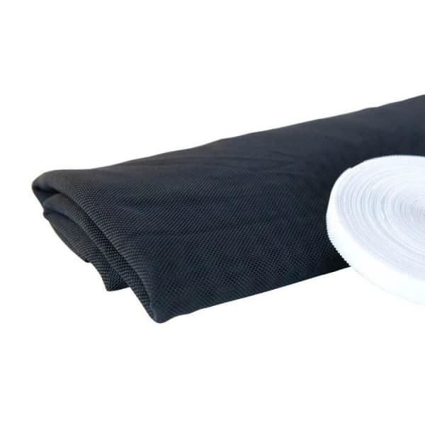 Fönstermarkis med elastisk självhäftande grå-antracit