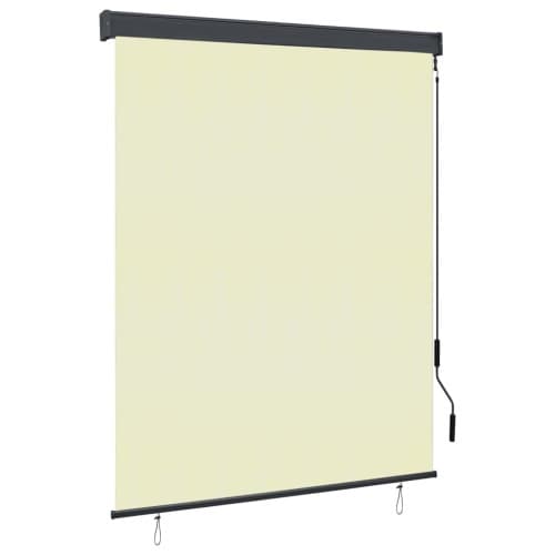 Rullgardin utomhus 140x250 cm gräddvit