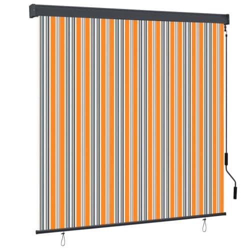 Rullgardin utomhus 170x250 cm gul och blå