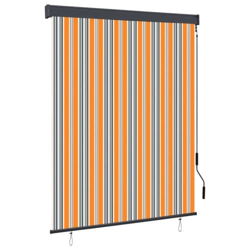 Rullgardin utomhus 140x250 cm gul och blå