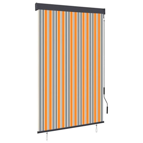 Rullgardin utomhus 120x250 cm gul och blå