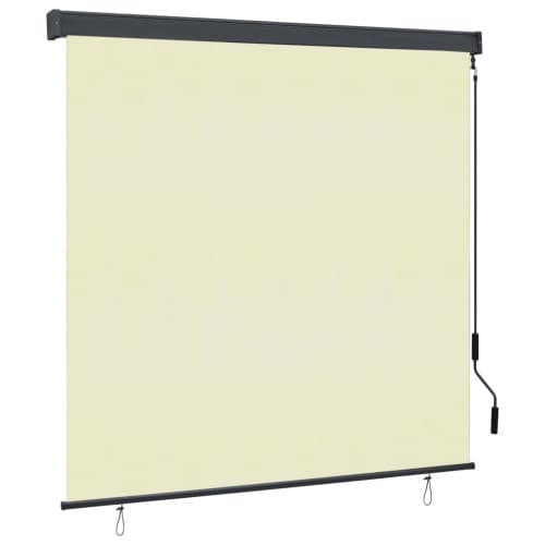 Rullgardin utomhus 160x250 cm gräddvit