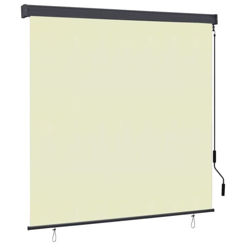 Rullgardin utomhus 170x250 cm gräddvit