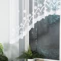 Miniatyrbillede 5 af 7: Færdigfremstillet jacquardgardin FLORENTYNA 120x330cm hvid