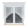 Miniatyrbillede 1 af 7: Færdigfremstillet jacquardgardin FLORENTYNA 120x330cm hvid