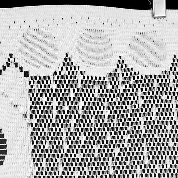 Färdig jacquardgardin JADWIGA 400x150cm vit