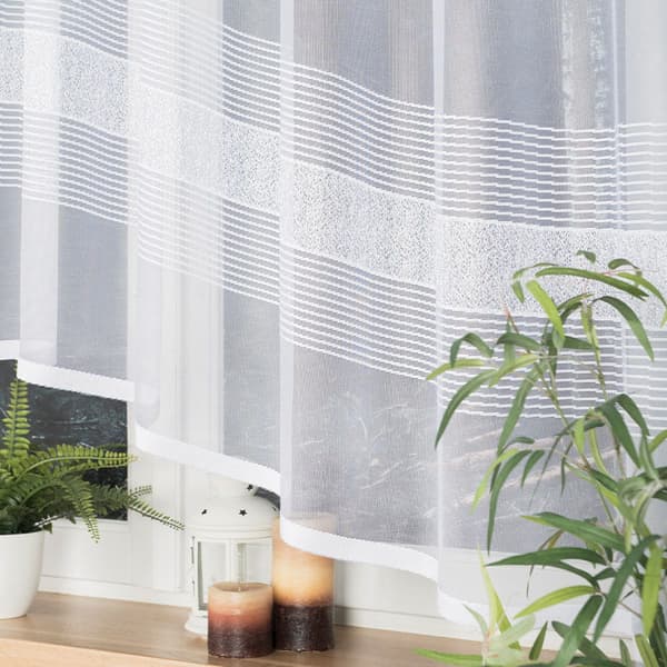 Valmis jacquard-verho KLAUDYNA 520x160cm valkoinen