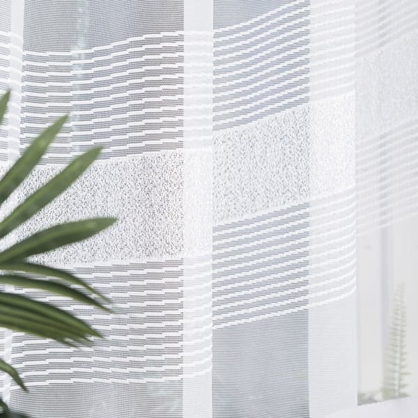 Valmis jacquard-verho KLAUDYNA 520x160cm valkoinen