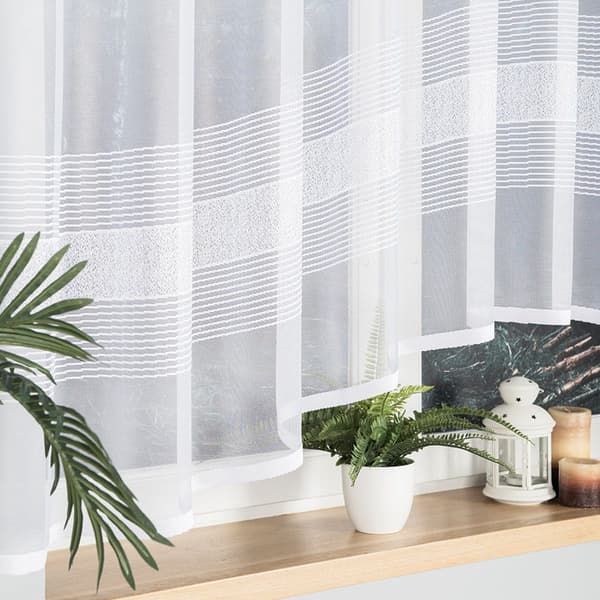 Valmis jacquard-verho KLAUDYNA 520x160cm valkoinen