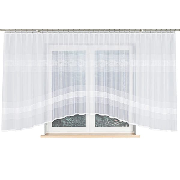 Valmis jacquard-verho KLAUDYNA 520x160cm valkoinen