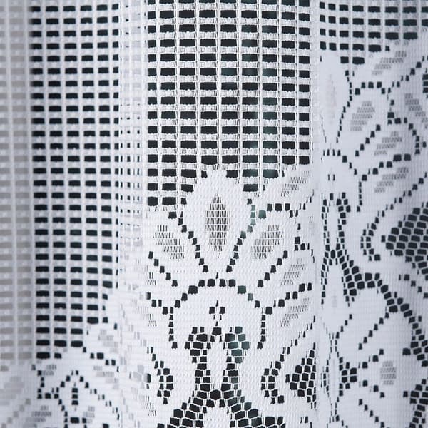 Färdig jacquardgardin SERAFINA 310x160cm vit