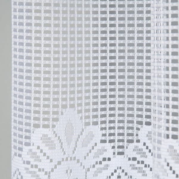 Färdig jacquardgardin SERAFINA 310x160cm vit