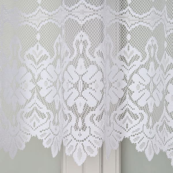 Färdig jacquardgardin SERAFINA 310x160cm vit