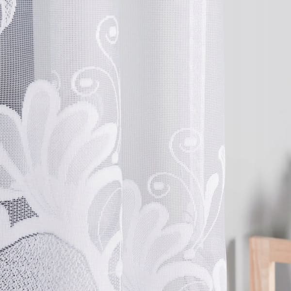 Valmis jacquard-verho KASJANA 320x160cm valkoinen